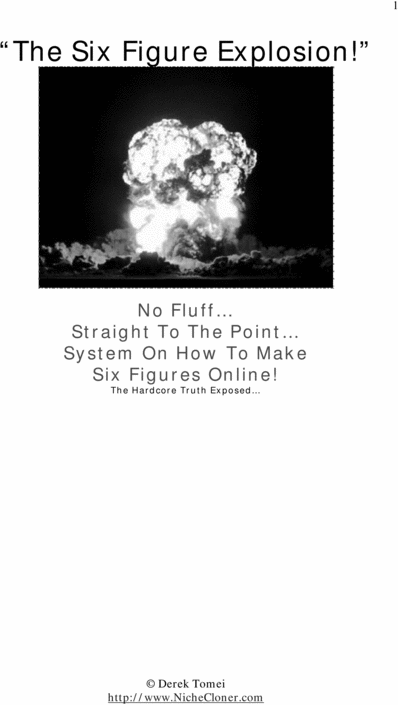 Product picture The Six Figure Formula! Time Sensitive!